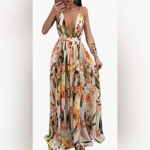 Tropical dress XL